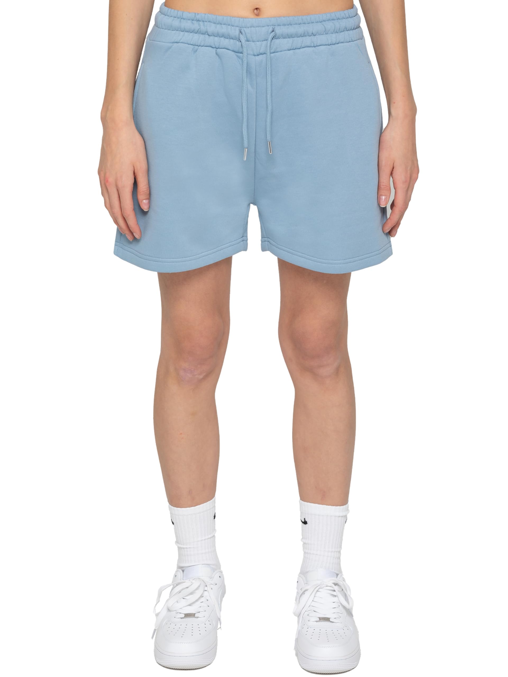 989Zé ENZO Womens Fleece Lined Shorts Ladies Soft Running Gym Loungewear Sweat Shorts Pants (UK, Alpha, S, Regular, Regular, Blue)
