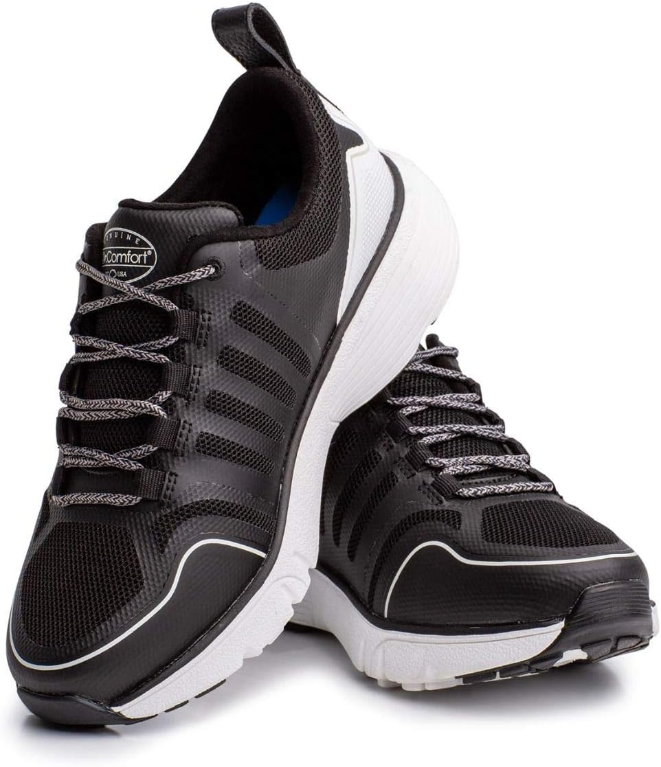 Dr. Comfort Women's Grace Athletic Walking Shoe, Grey, Mesh & Synthetic, Gel Insole, Moderate Cushioning