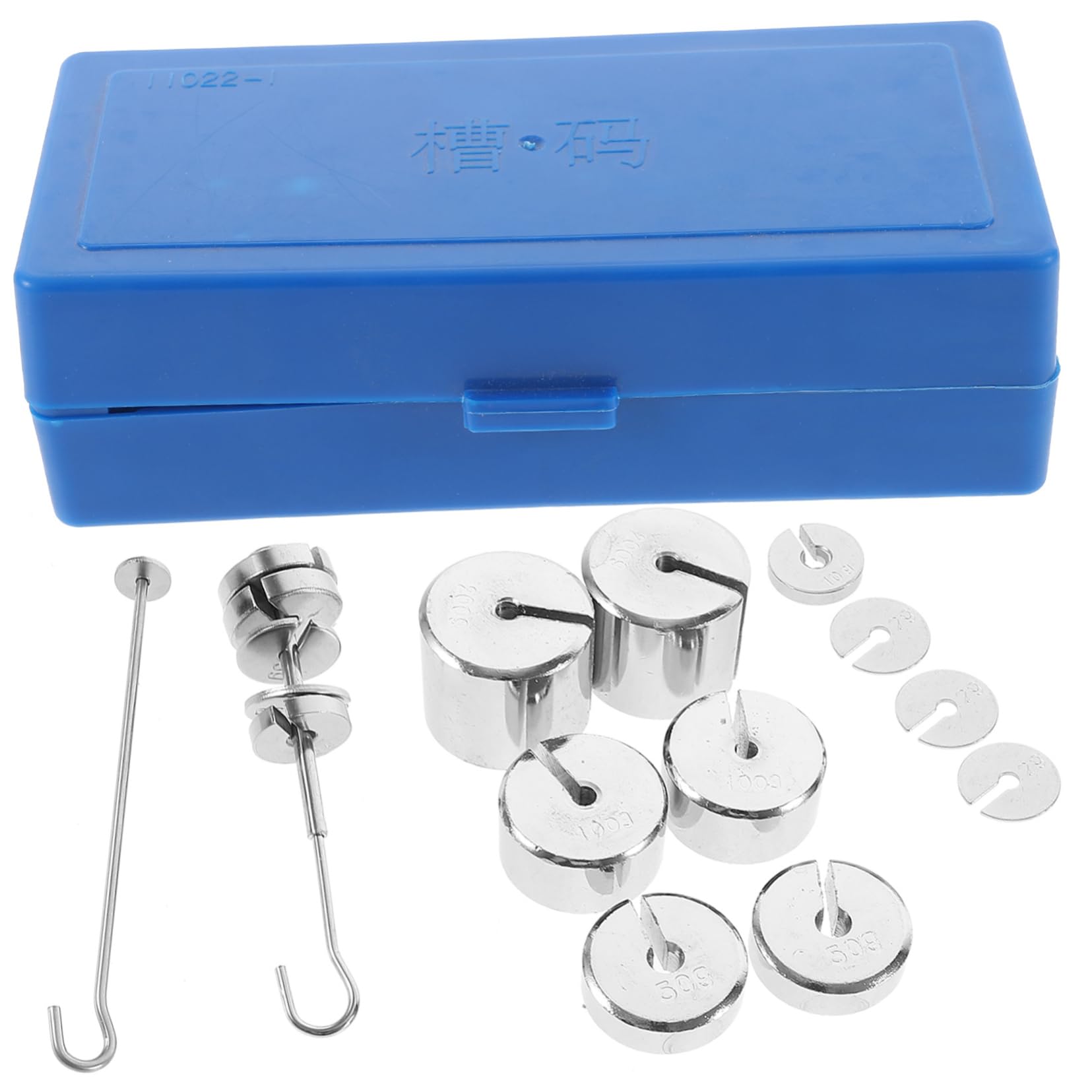 ULTECHNOVO 2 Ensembles Poids Métalliques Fendus avec Crochet Kit de Fendues pour Expérimentations Laboratoire Outils de Physique