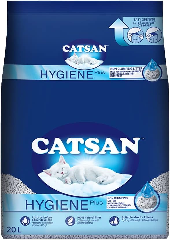 Catsan Hygiene, Arena para gatos, 20 L Amazon.es Productos para mascotas