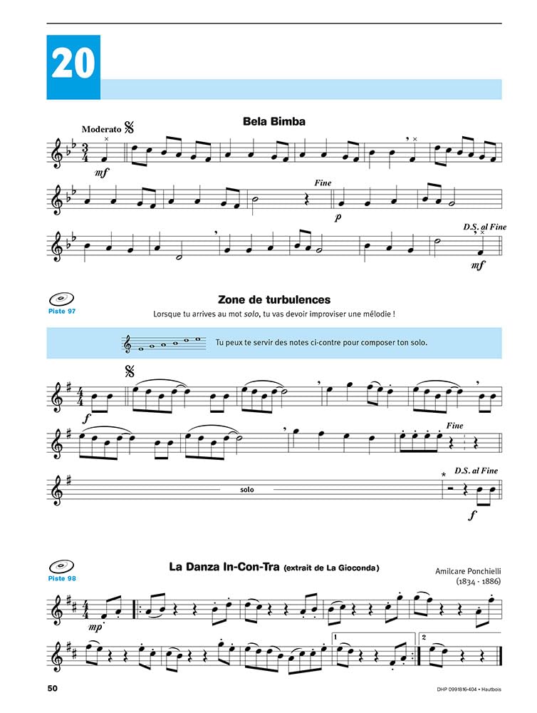 Écouter, lire & jouer Volume 1 Méthode de Hautbois Partition Débutant Audio en Ligne Méthode Progressive Instrument à Vent