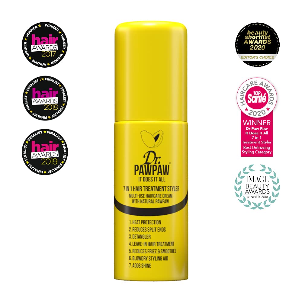 Dr. PAWPAW - It Does It All 7 in 1 Hair Treatment Styler | Heat Protector | Leave-in Treatment | Detangler, Reduces Frizz & Blowdry Styling (150 ml) (2 Pack) : Beauty & Personal Care