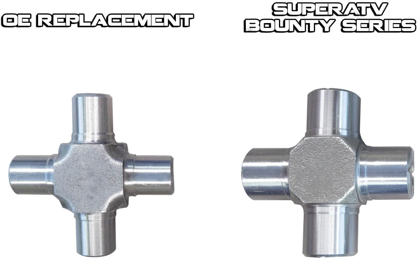 SuperATV Super Duty Bounty Series U Joint/Spider Joint Prop Shaft Replacement for Polaris RZR 800 900 1000 Turbo/Ranger 570 800 900 1000 / Ace/Sportsman (See Fitment)
