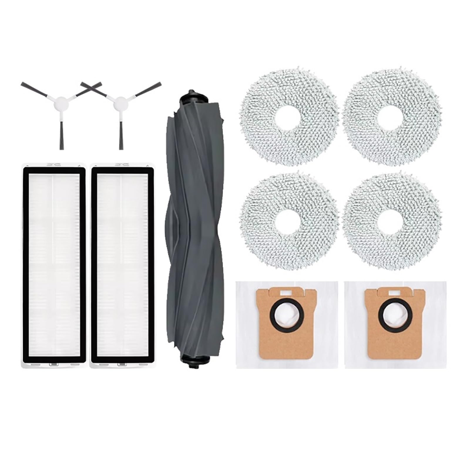 LTDXLNBWQ Compatible With Dreame L10s Ultra / S10 Pro Accessories ，Compatible With Mijia Omni 1S B101CN X10+ Robot Robot Vacuum Main Side Brush Filter Mop Parts(11PCS)