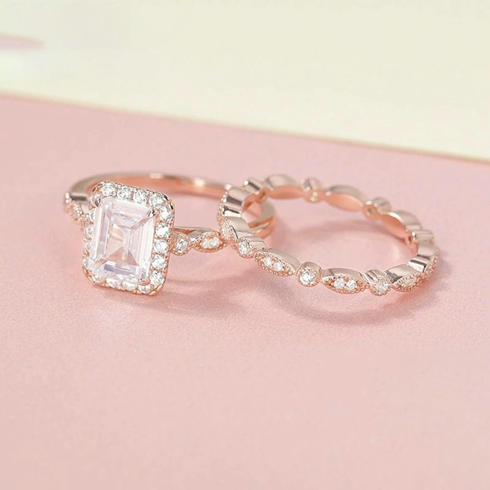 Anillos góticos punk para mujer, anillo de plata de ley 925, infinito, apilable con circonita cúbica