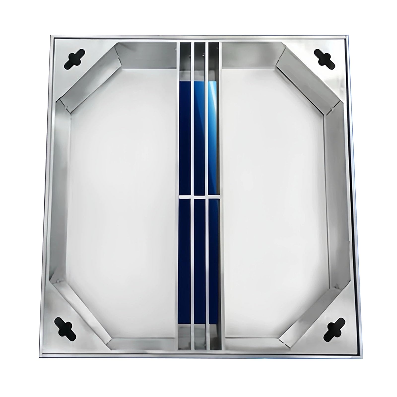 Rejilla Desague Terraza, Arqueta 60x60 con Tapa, Drenaje Decorativo Invisible 2 en 1, Adecuado para Jardines, Patios, Aceras(40x40x5cm/16x16x2in)