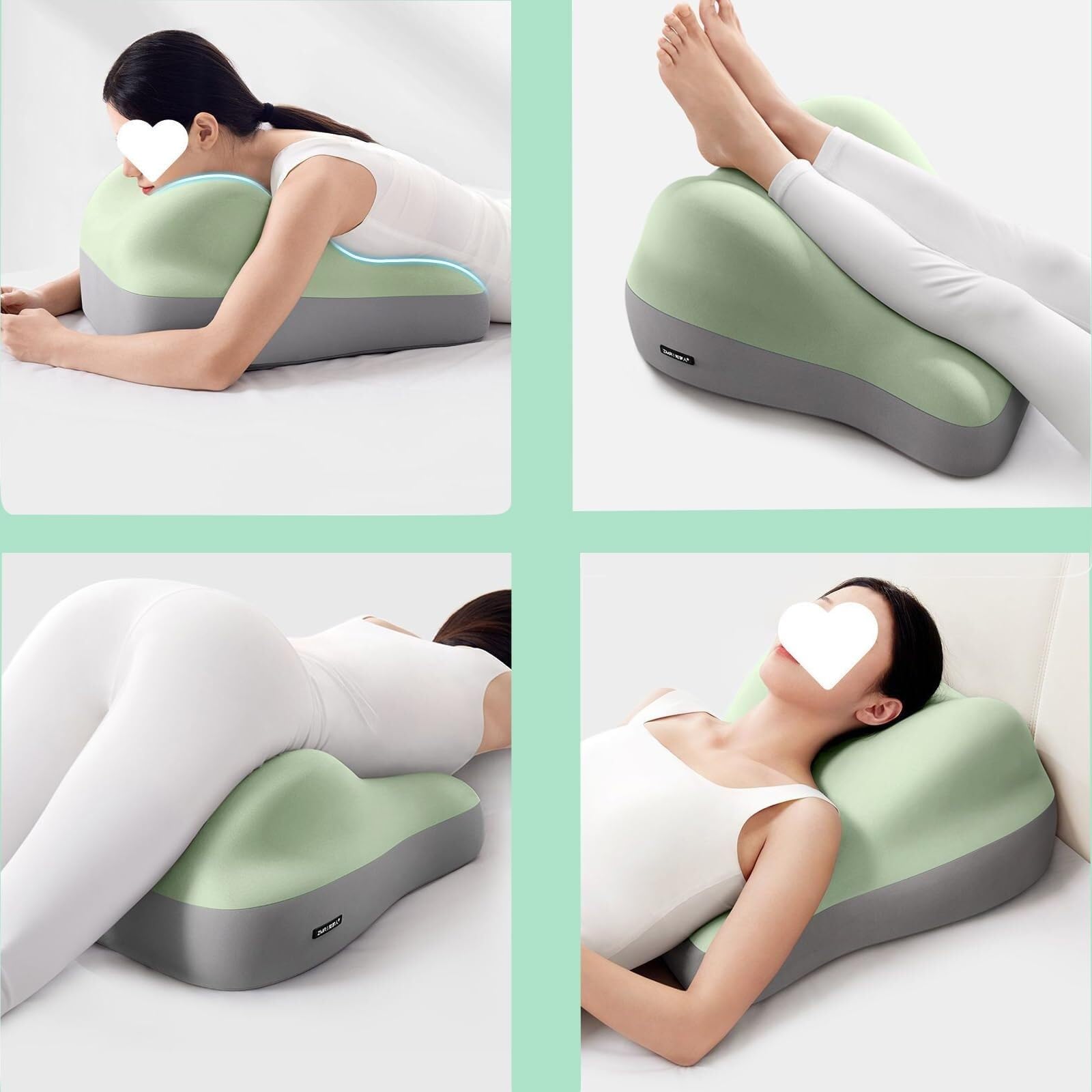 Ergonomisch traagschuimkussen, afneembare hoes voor koppels, ideaal