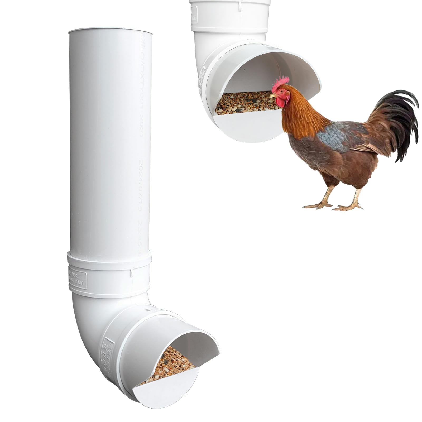 Amazon.com : IMJEGEM.Q PVC Chicken Feeder,Outdoor Automatic