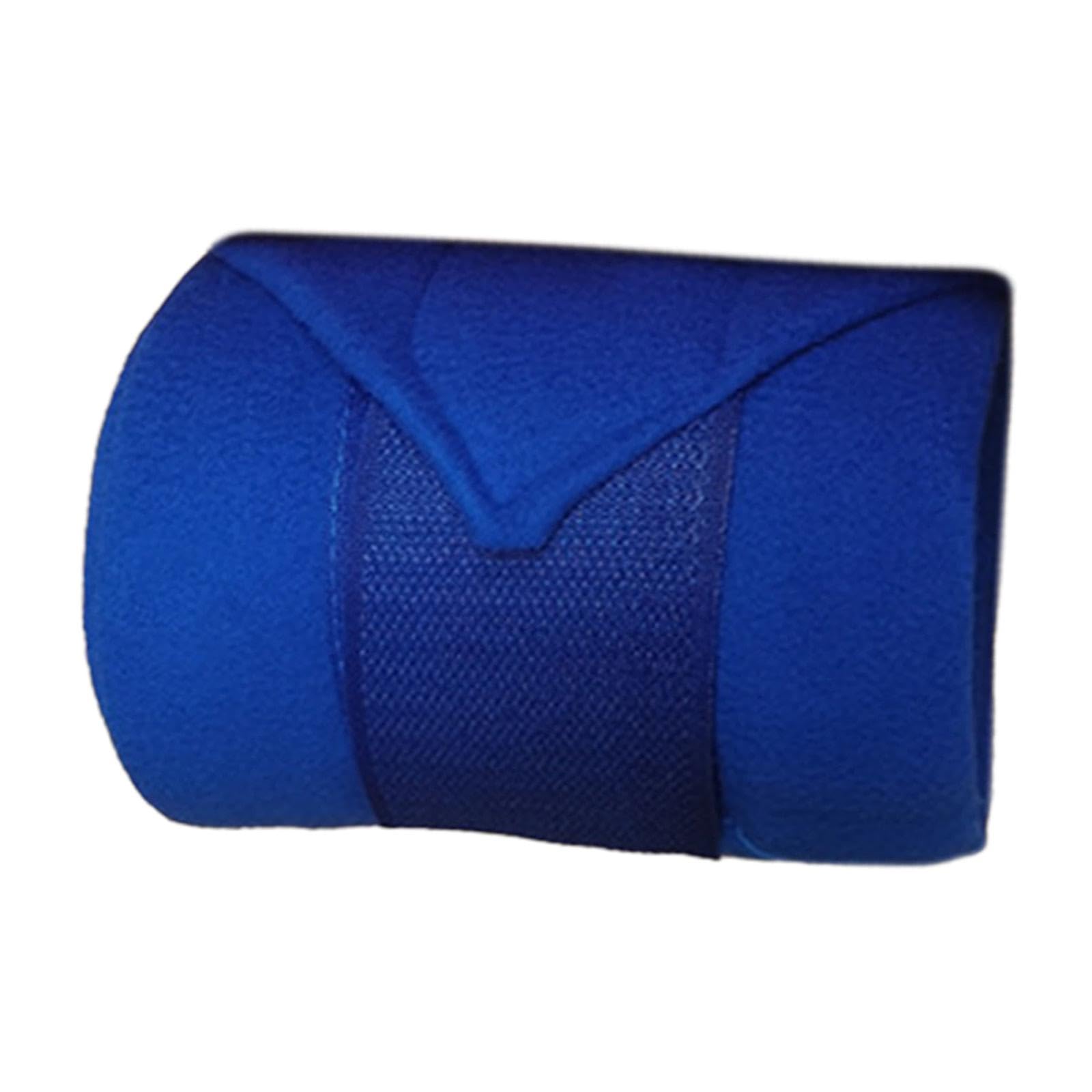LOVIVER 4 Stück Pferde Beinbandagen, Beinschutzbandagen, Pferde Wickel, Fleece Bandagen, Beinschützer, Beinbandagen für Renntraining, Blau