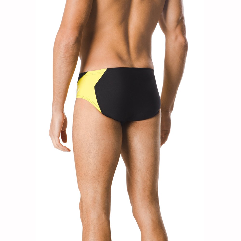 Speedo Męski strój kąpielowy Spark Splice Czarna/żółta iskra 26