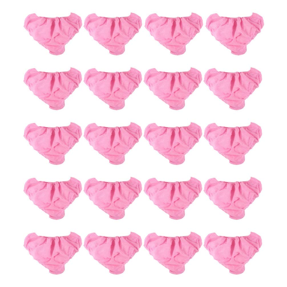 KESYOO50Pcs Disposable Nonwoven Underwear Travel Briefs Panties One time Use Underwear Spa Underpants Women Men