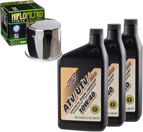 Kit de cambio de aceite y filtro para Kymco 2012 MXU 450i IRS 4x4 sintético 10W-40