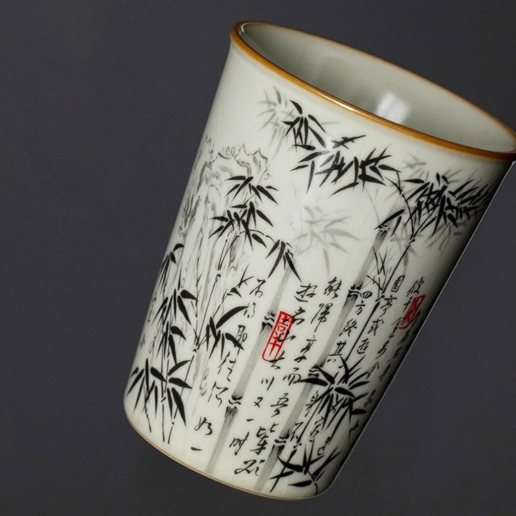 Ceramiczny kubek do herbaty, ręcznie robiony zestaw do herbaty Kung Fu, kubek do herbaty, osobisty, duża pojemność, kubek do picia, kubek do herbaty, przenośny kubek do herbaty, kubki do herbaty