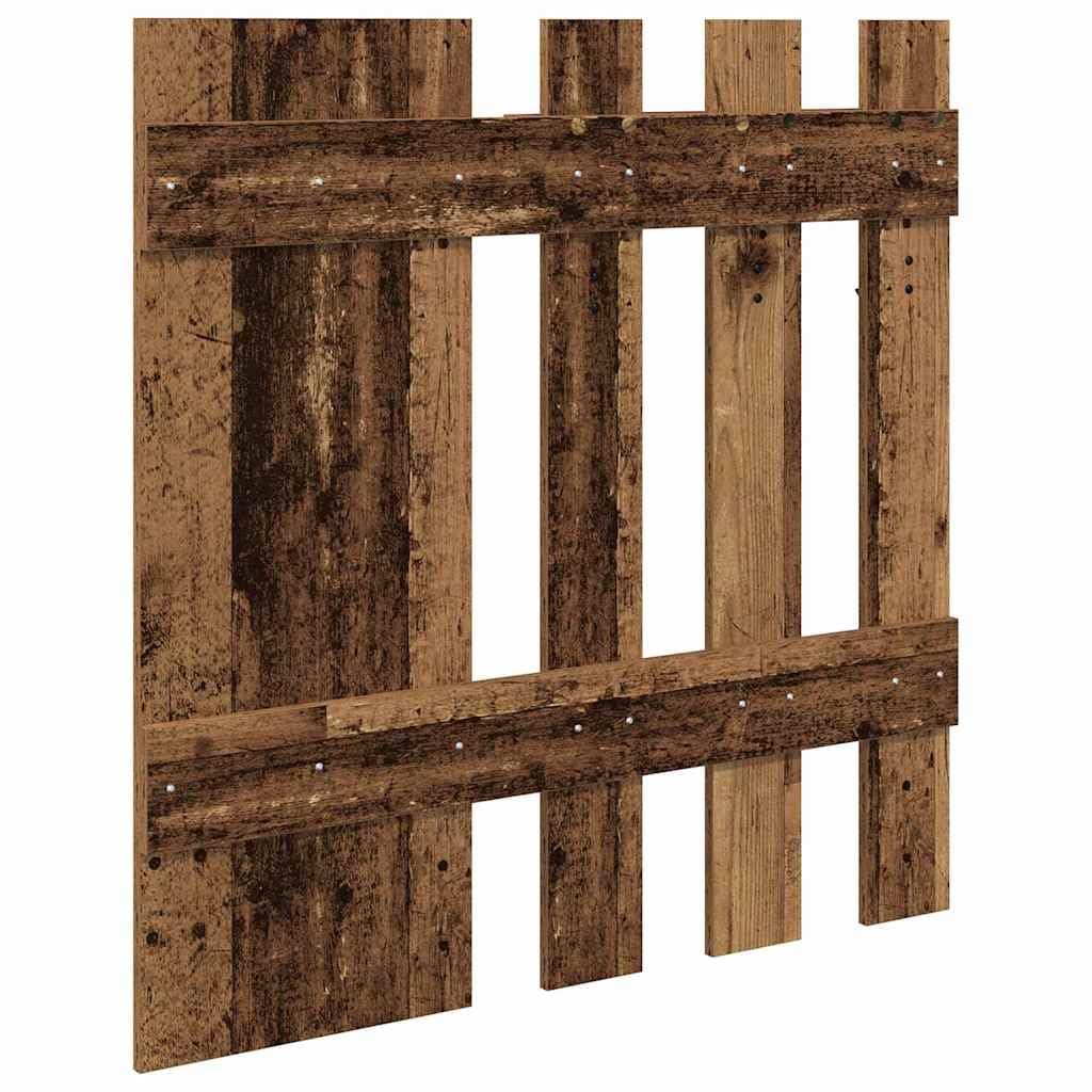 Wandmontierter Garderobenständer aus Holzwerkstoff in Altes Holz - Modernes Design, Robust und Langlebig für Flur, Wohnzimmer und Schlafzimmer