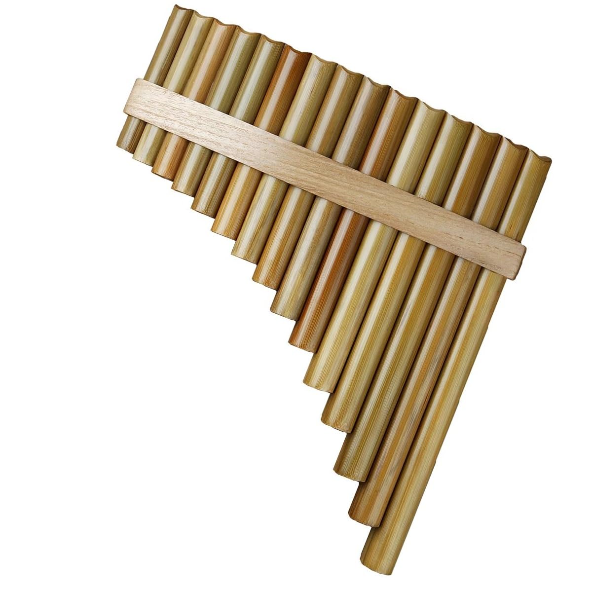 flauto di pan professionale Flauto Di Pan Fatto A Mano Per Strumenti Musicali Popolari Strumento A Fiato A Colori Originale 15 Tubi (Color : Left)