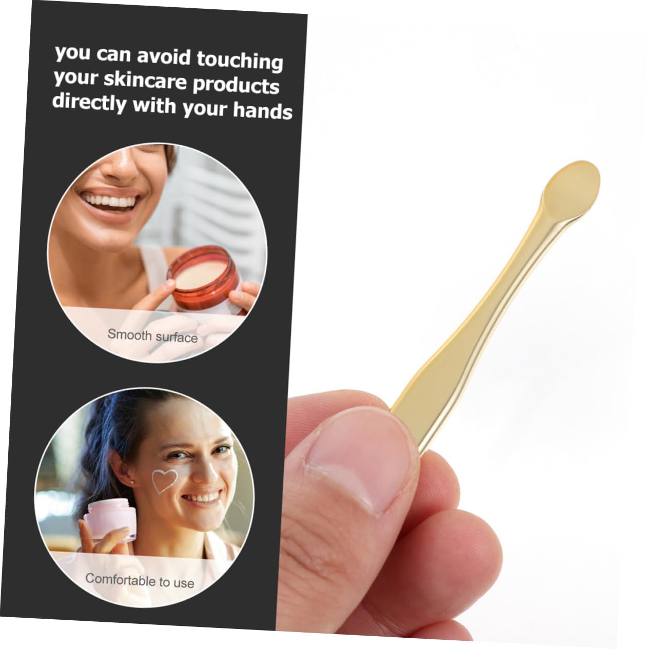 Beatifufu Facial Mask Spoon Skincare Spatula Lotion Spatula Cosmetics Applicator Spoons 12 Pack Reusable