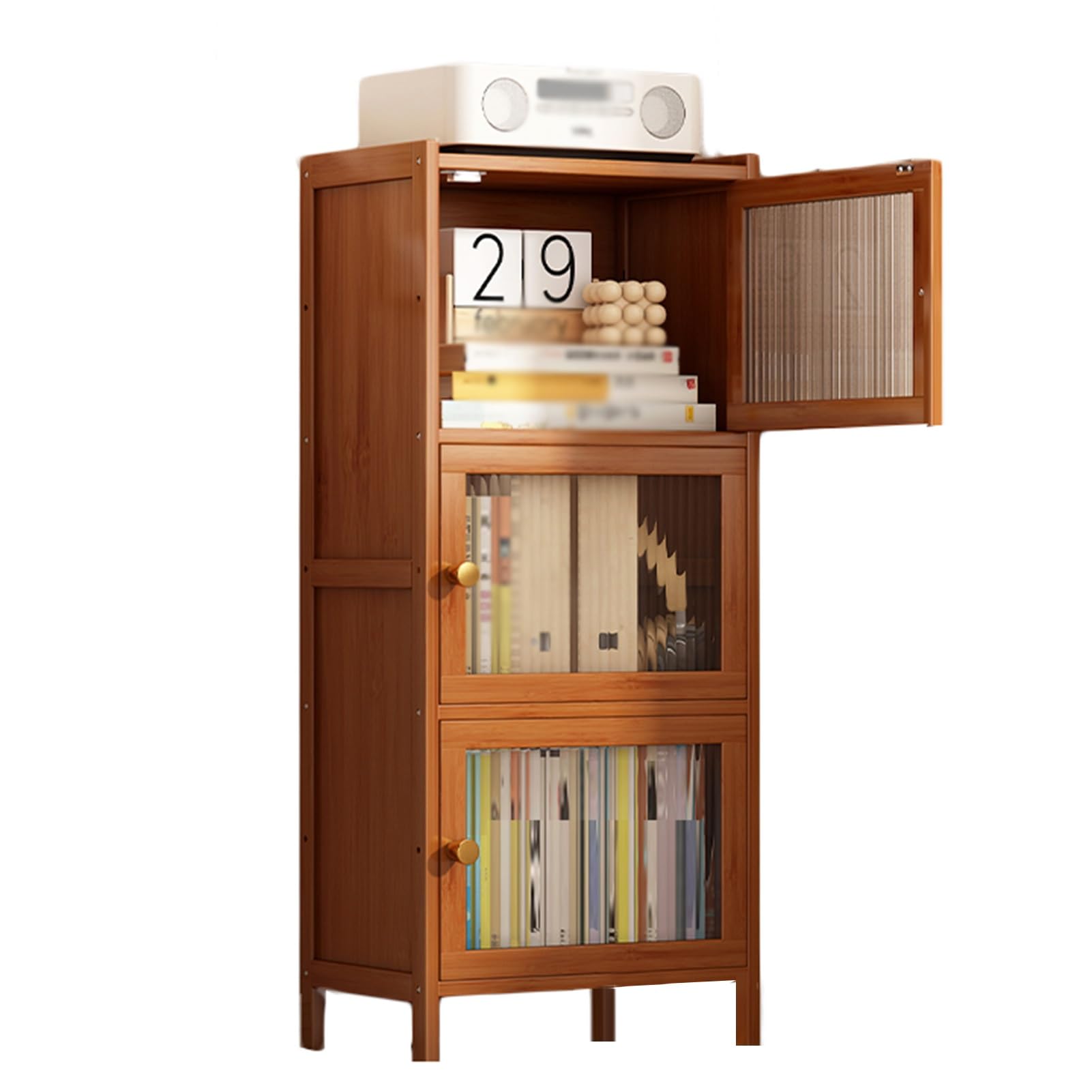 ASerZenith Industrial Corner Bookcase With 5 Layers Storage Display Rack Multi Layer Storage Shelf For Small Space Office (One Color 3Tier)