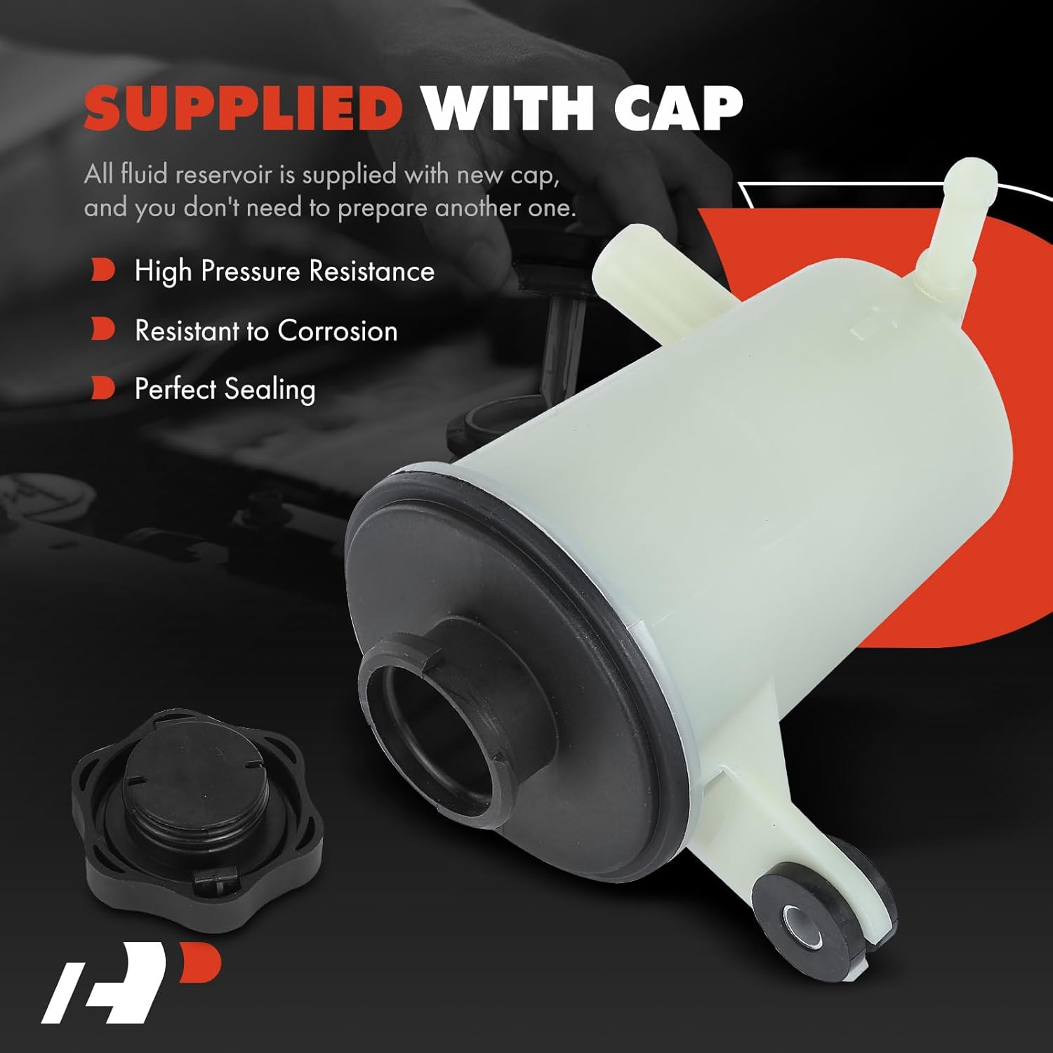 A-Premium Power Steering Reservoir/Tank with Cap Compatible with Ford Edge 2011-2015 & Lincoln MKX 2011-2015