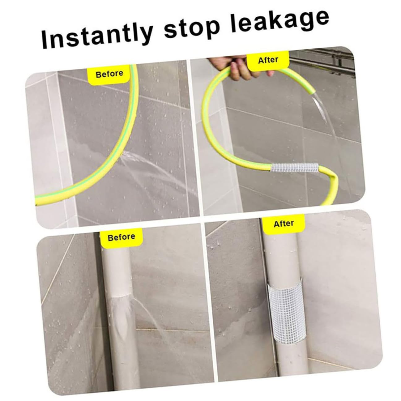 LIFKOME 2 rollos Cinta Butilo Sellado Exterior Goteras Techo Canaletas Reparación Tubos Adhesiva Resistente UV y Antienvejecimiento