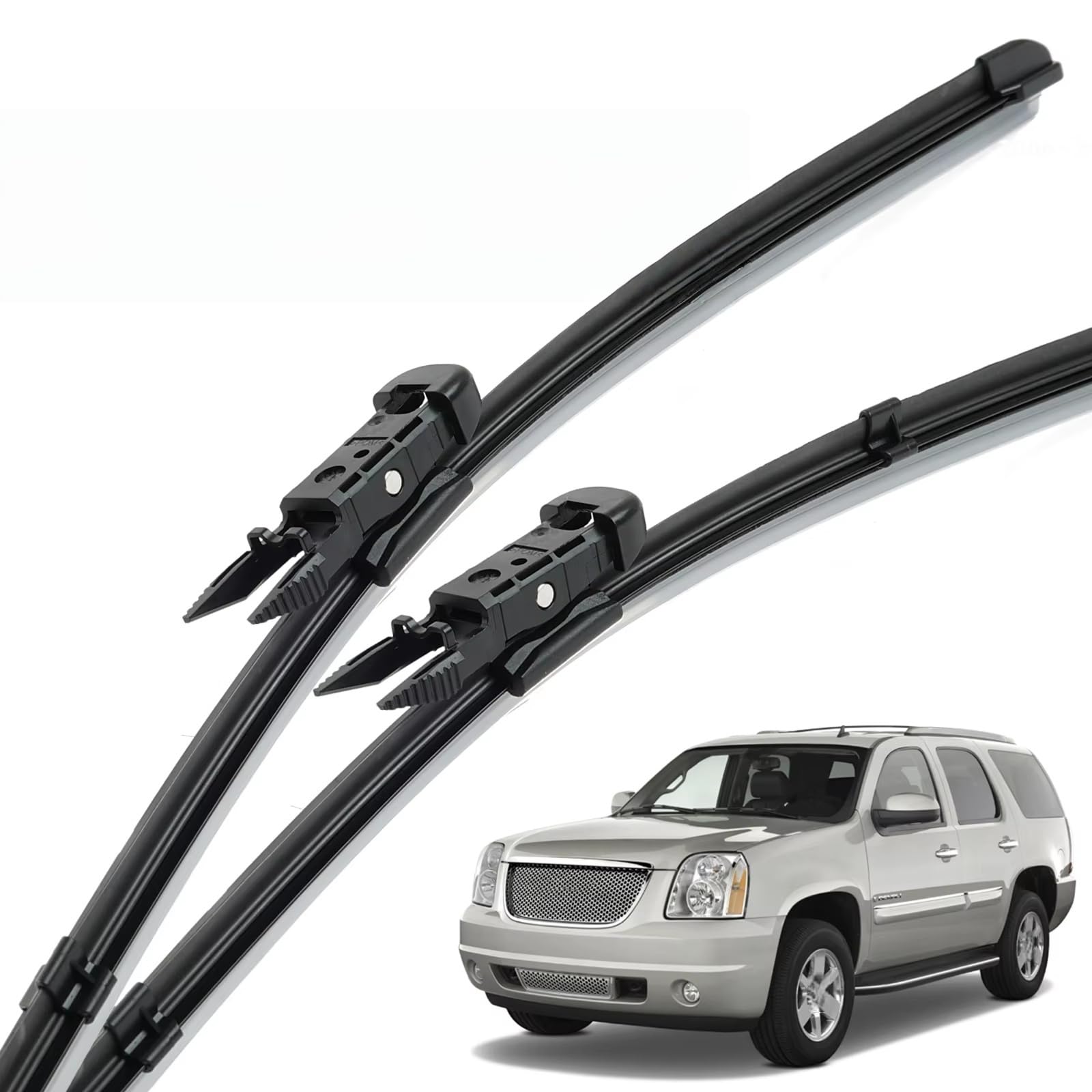 PAPEP Windscreen Wiper Blades for GMC Yukon MK3 2007-2013 22"+22", Front Replacement Wipers OEM Quality Water Repellent Rubber Automotive Windshield
