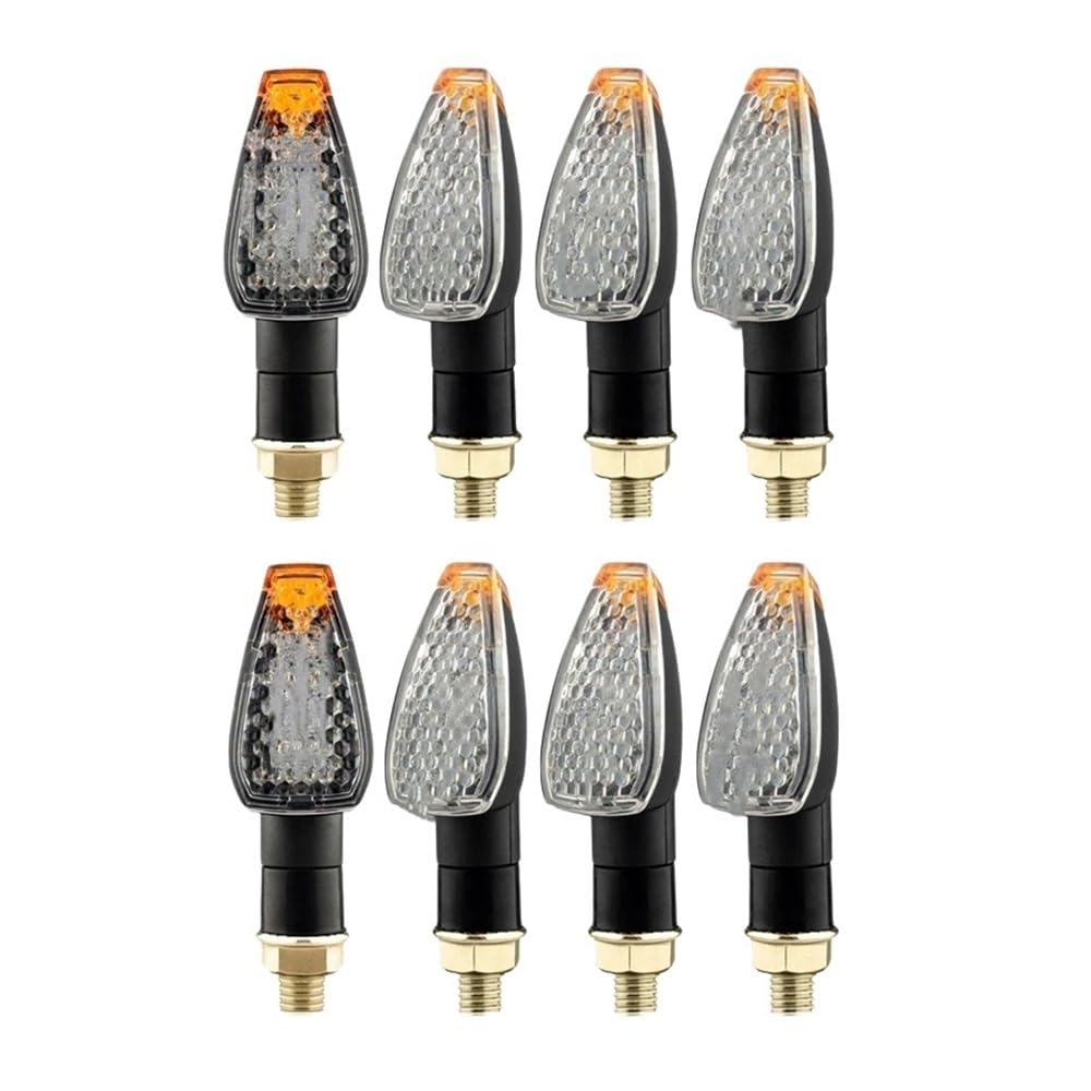 Generique Moto Arrière Lampe Clignotants Universels À 14 LED Pour Motos, 12V, Indicateur Arrière, Feu