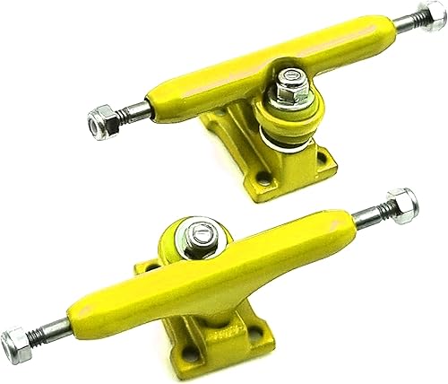 SPITBOARDS 32 mm Fingerboard Pro Trucks by, Real Lock Nuts, Single Axis, Kingpins, Rubber O-Ring Urethane Bushings, Optimised Hanger, Width 32 mm