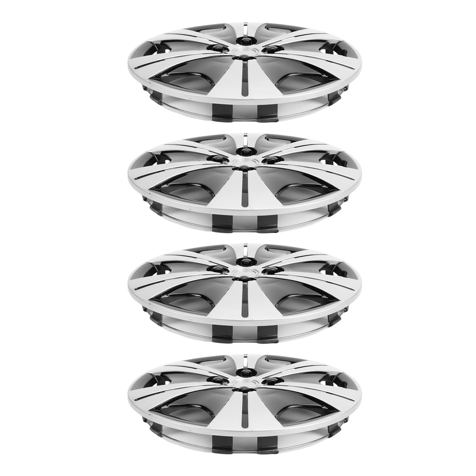 Jeffergarden Copricerchi per Coprimozzi da 14 Pollici, Tappi di Ricambio in Plastica ABS per Ruote in Acciaio, Design Universale a Scatto, Protezione del Cerchione, Facile Installazione per Auto,