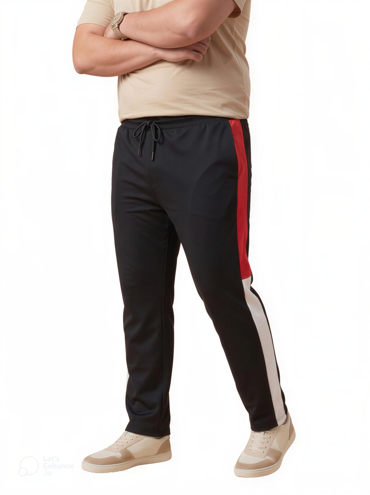 Kepa Men Summer Trackpnat Jogger PLSMENLWR07-Black_5XL