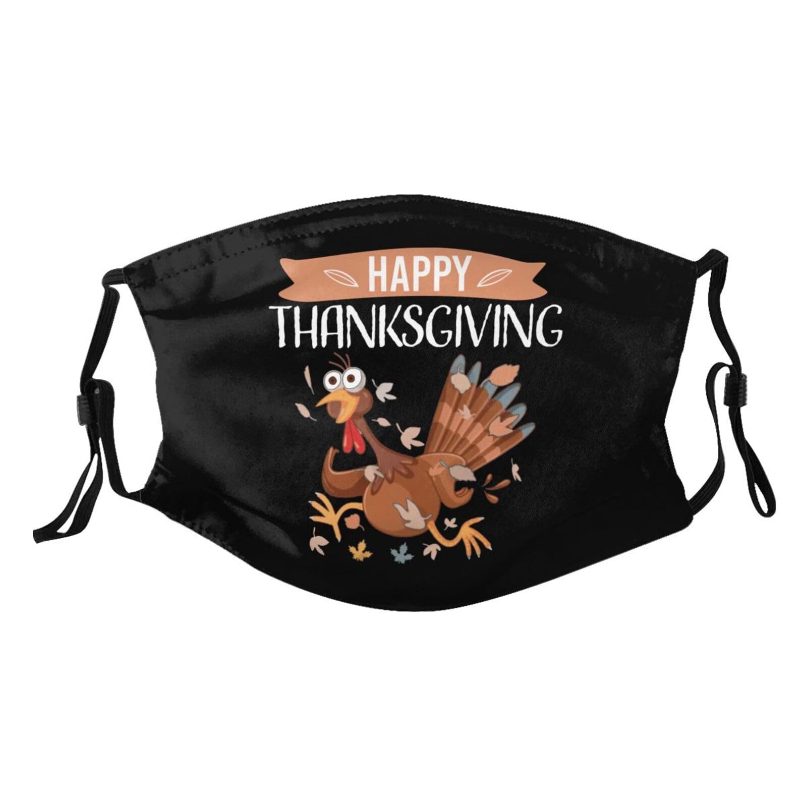 Happy Turkey Day Funny Thanksgiving Adult Dust Mask Adjustable Dust Face with 2 Filter2613