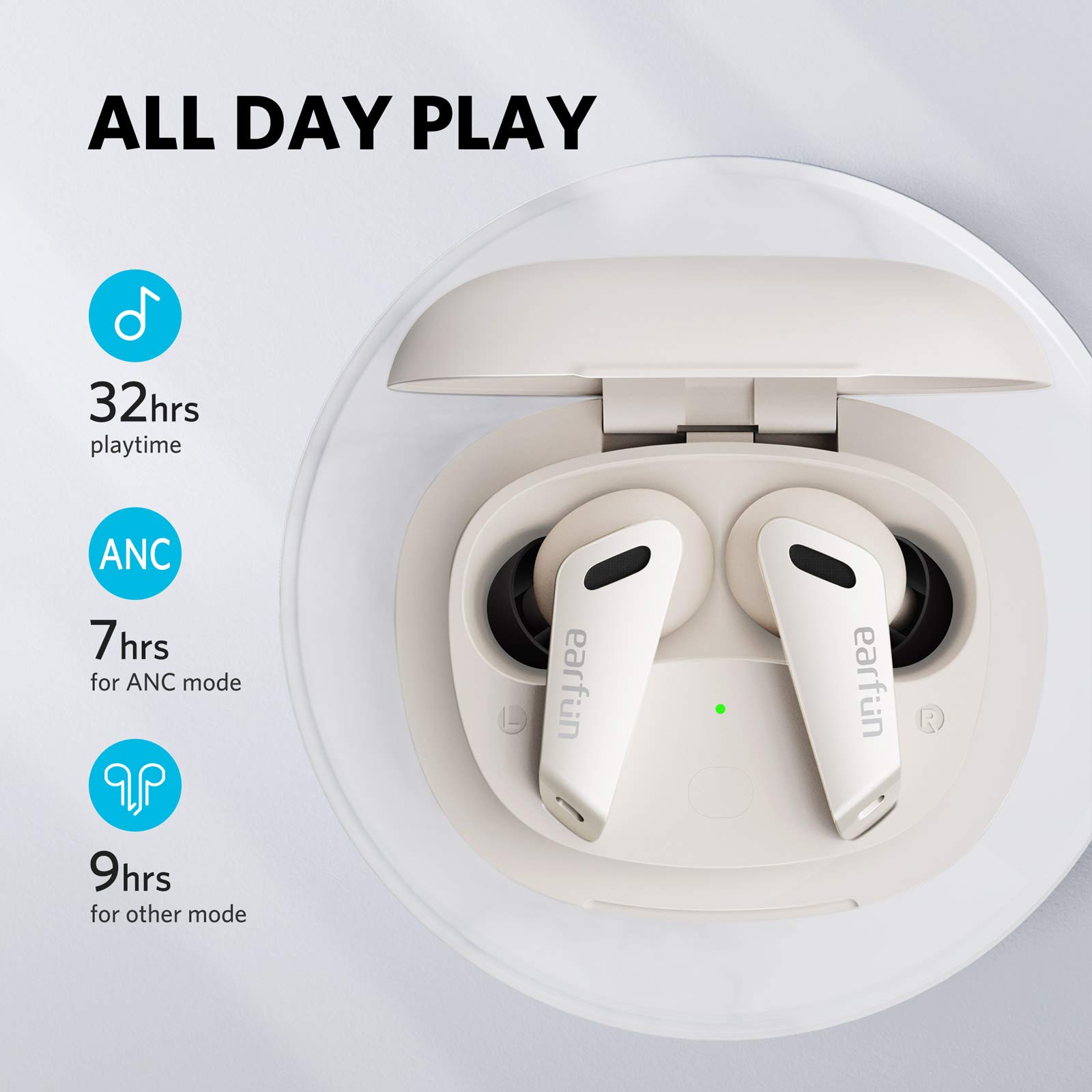 EarFun Air Pro Wireless Earbuds, Hybrid 