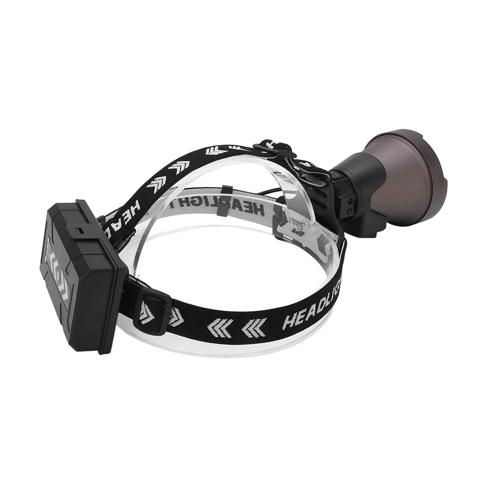 Linterna Frontal LED Recargable de Alto Brillo, Linterna USB para Acampar, Senderismo, Pesca, Banda Ajustable ABS Duradera