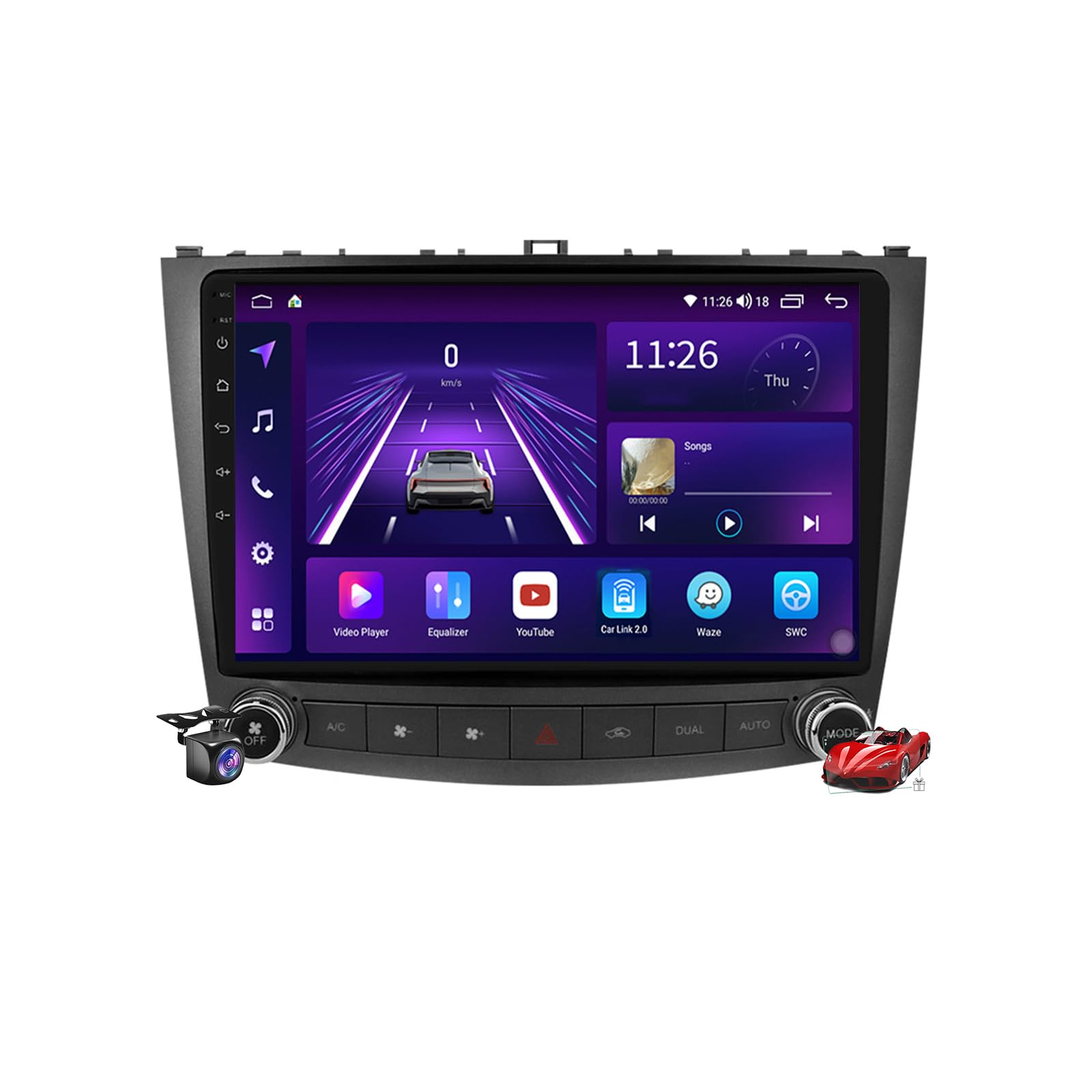 M300s,Android 15.0 Autoradio Stereo Navi mit 4G 5G WiFi DSP Carplay Android Auto für Lexus is IS250 200 300 350 2006-2012 Sat GPS Navigation 10 Zoll MP5 Multimedia Video Player