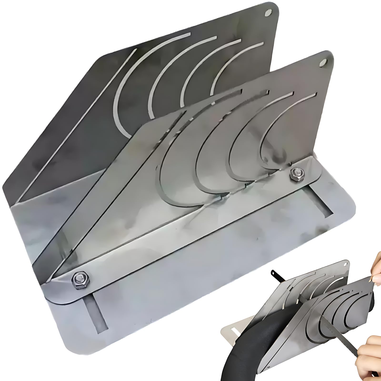 Foam Pipe Cutter Tool 4 in 1 - Tube Lagger Cutter, Foam Pipe Lagger Insulation Cutting Fixture, Stainless Steel Multi-Function Adjustable Pipe