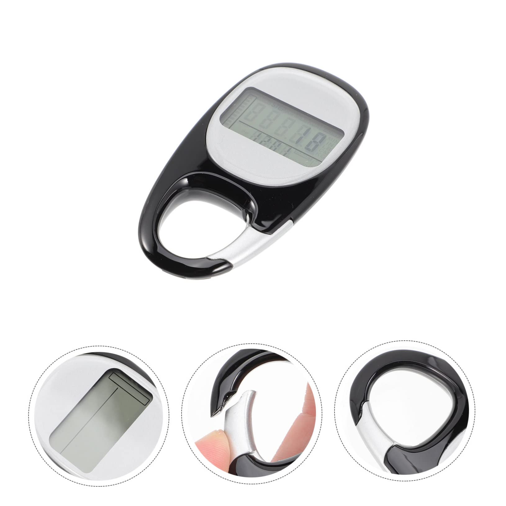 ibasenice Pédomètre Marche Compteur De Pas Portable Comptoir avec pour Podomètre Passomètre Pratique Compteur De Randonnée Pédestre Passomètre De Randonnée Abdos