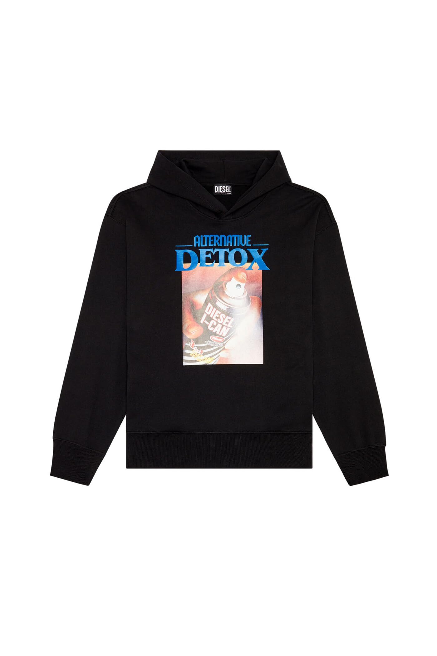Diesel Felpa da uomo S-MACSOUT, Nero , L