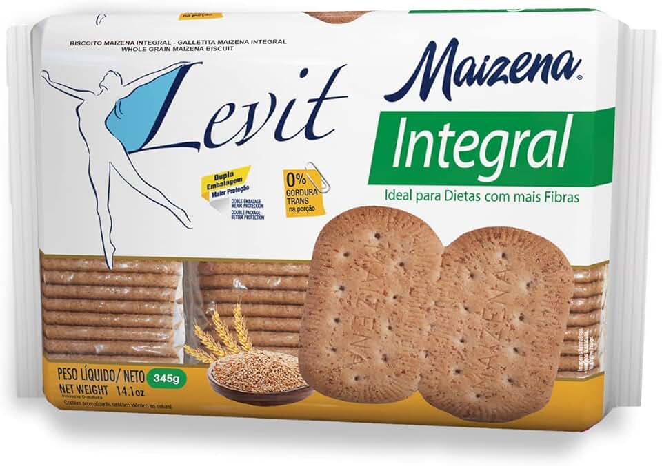 Levit Biscoito Maisena Integral 345G