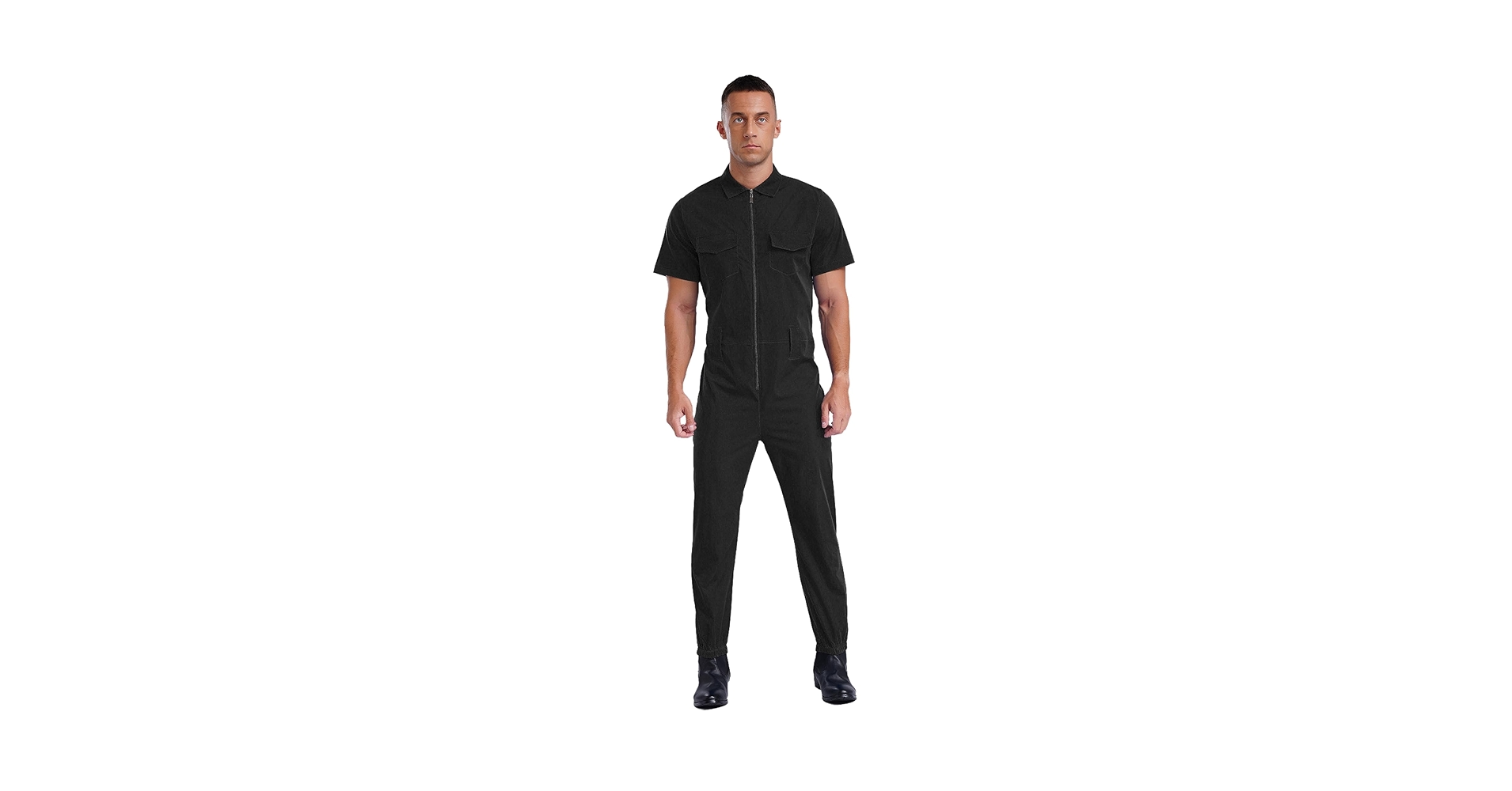 Amazon.com: Lejafay Mens Work Overalls Short Sleeve Front