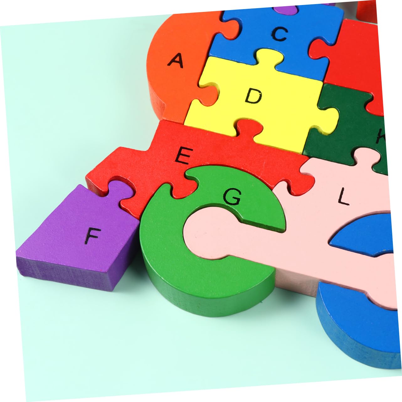 SUPVOX Puzzle Bois Alphabet Éducatif pour Enfant Cartoon Train
