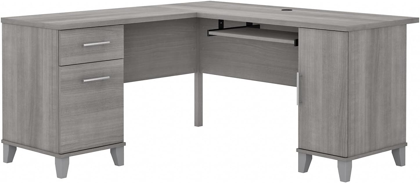 Bush Computer Table Desk Amazon.com: Bush Furniture Saratoga L Shaped Computer Desk with Drawers ...