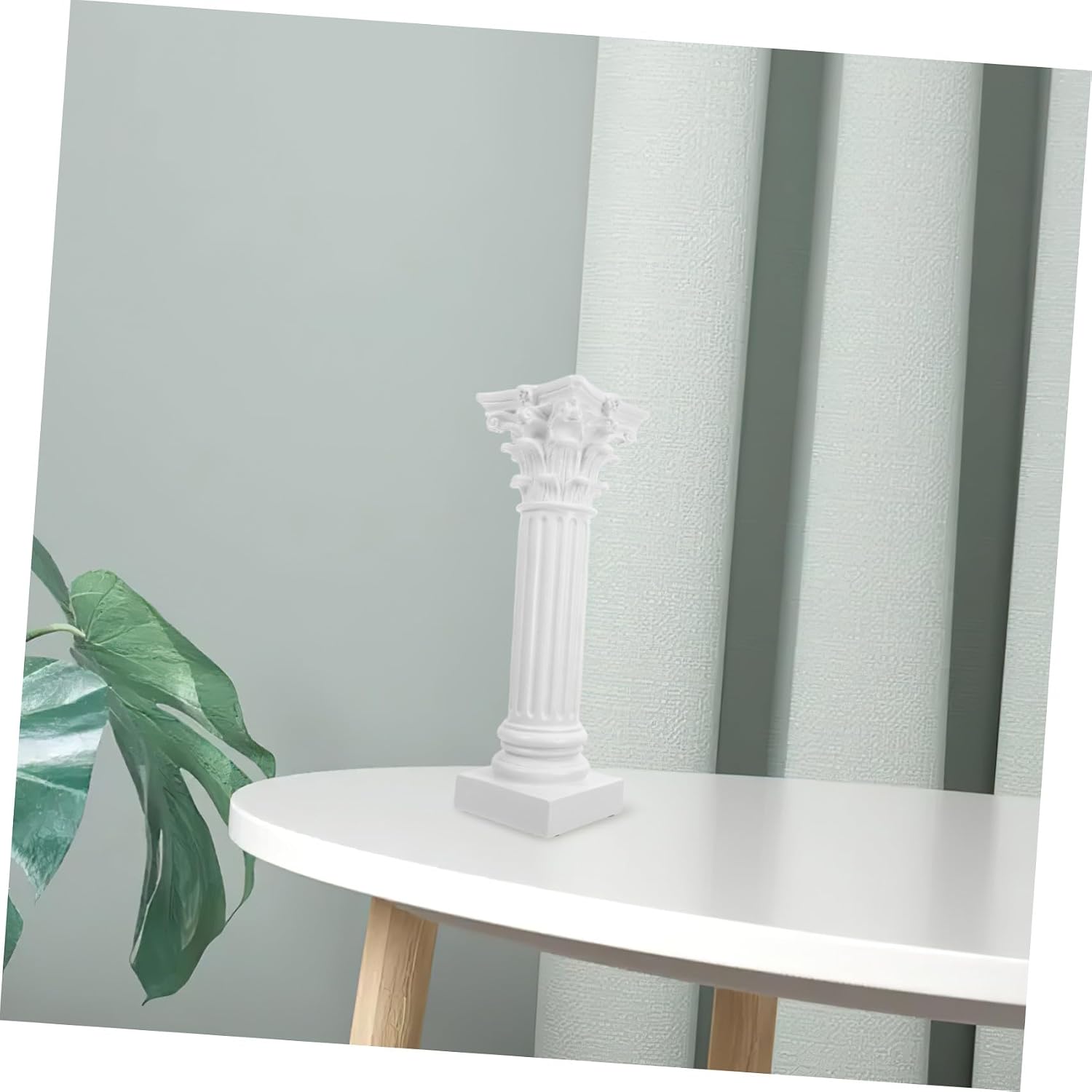 Wedding Roman Column Pillars for Aisle Decoration, 11.6 Inch White Party Decoration Pillars, Garden Sculpture Pedestal for Wedding Ceremony and Event Display