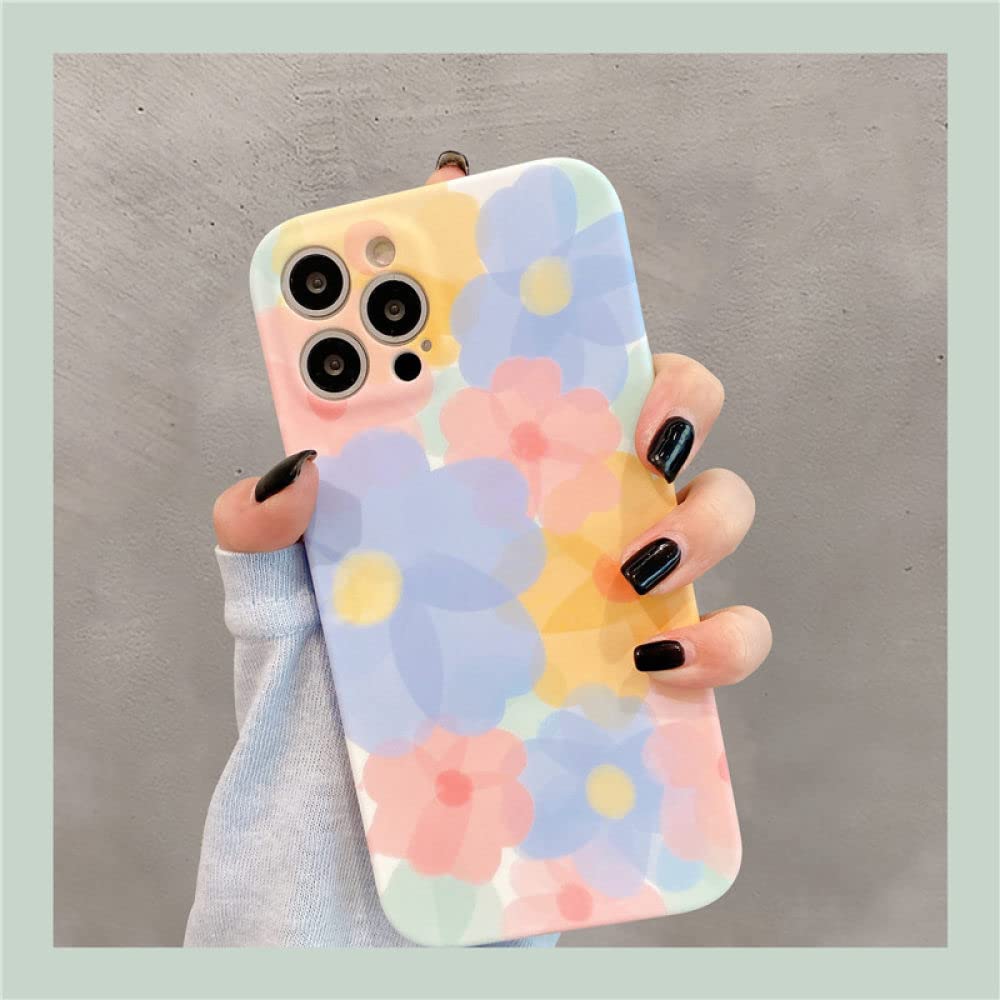 Amazon.co.jp: かわいいカラフルな花電話ケース iPhone 14 Pro Max 13  