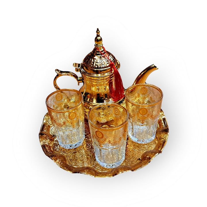 Juego de té marroquí Color Oro