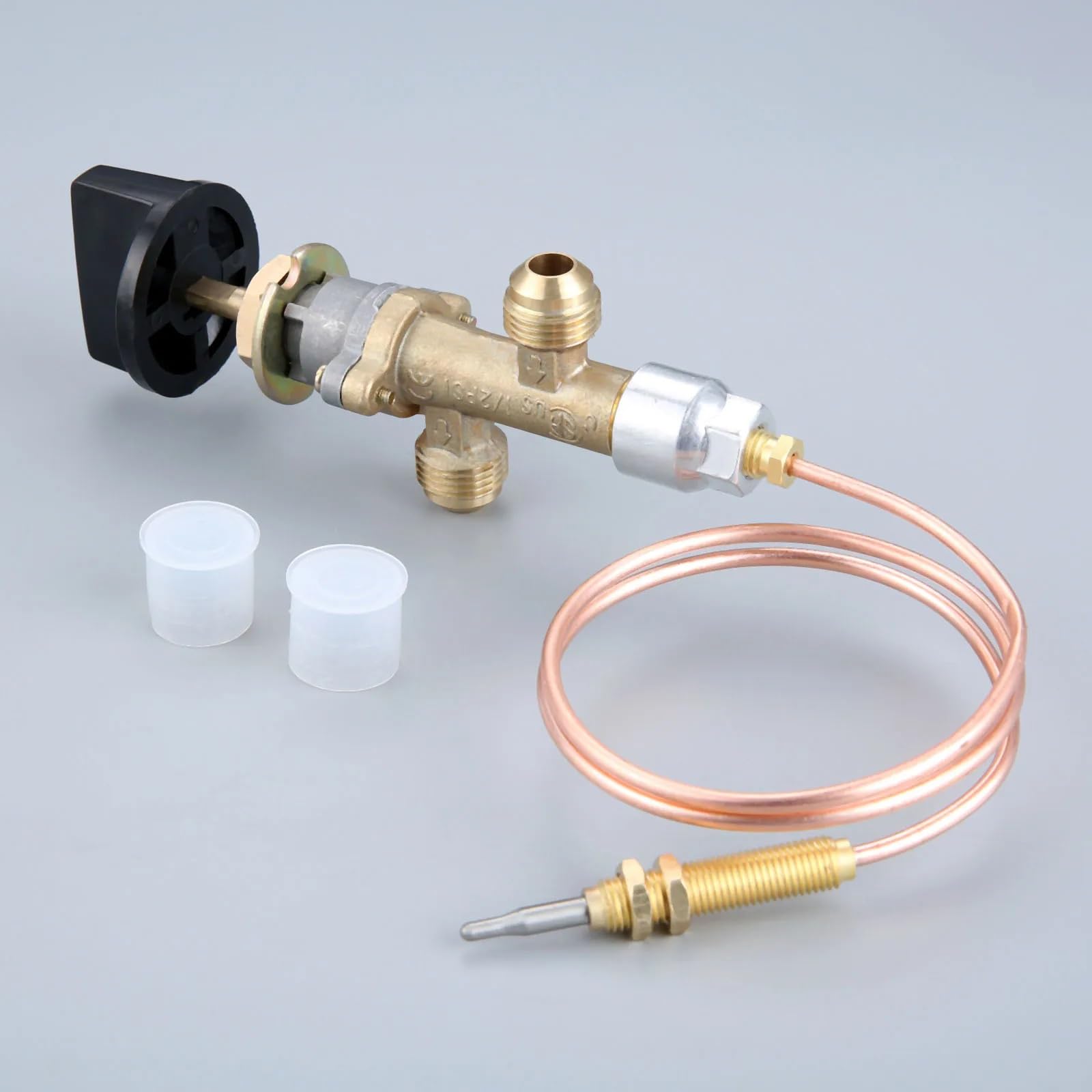 Kit de control fallas llama gas propano baja presión con termopar e interruptor perilla para calentador parrilla chimenea