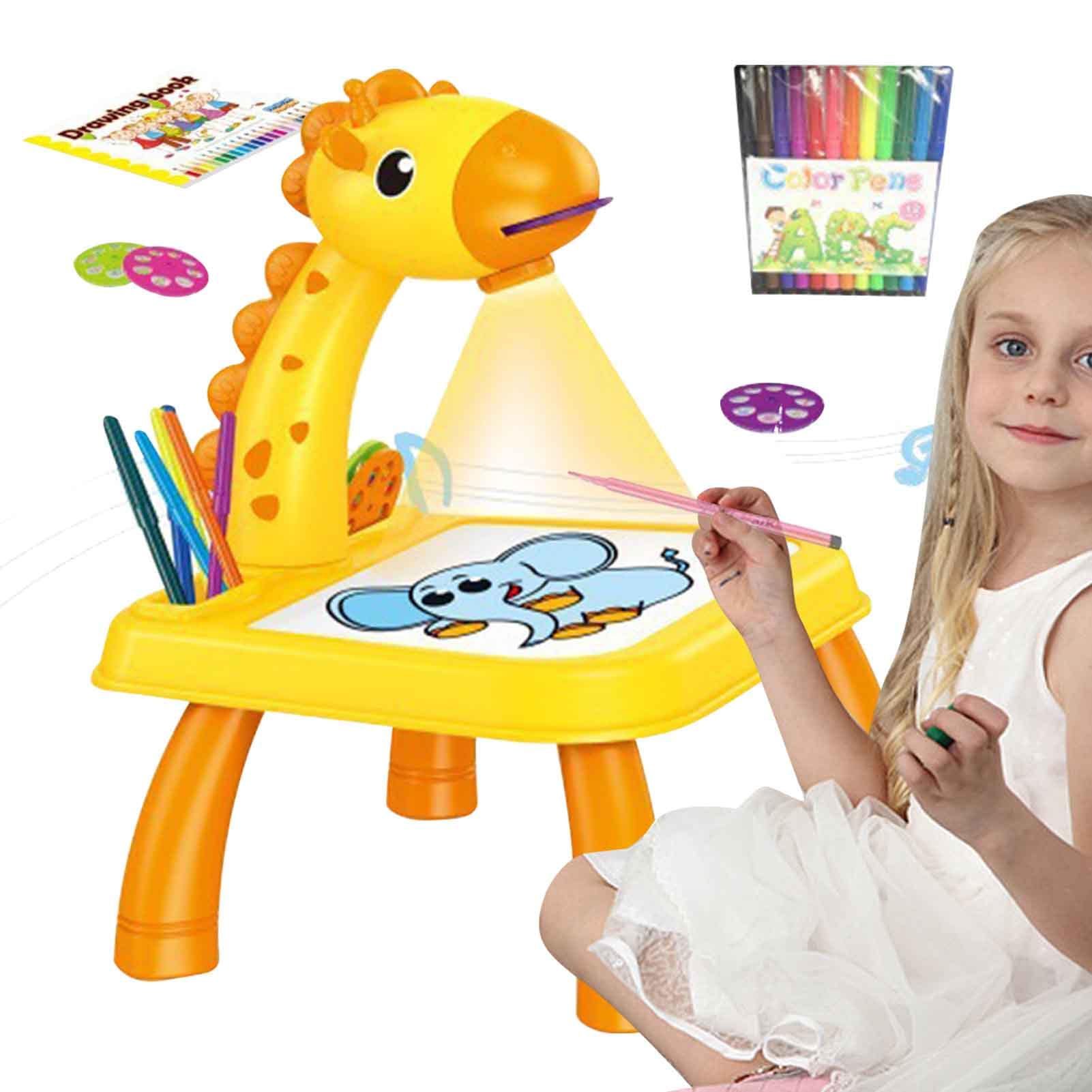 Amazon.com: Mesa de dibujo para niños, proyector de dibujo para niños  preescolares, proyector de dibujo duradero para niños con luz, fácil de  usar, mesa de proyector de dibujo y trazado para niños,