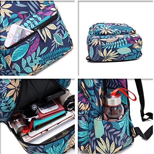 Fvstar Mini Backpack Women Girls Water-Resistant Small Backpack Purse Shoulder Bag For Womens Adult Kids School Travel,Blue Floral #TOP5