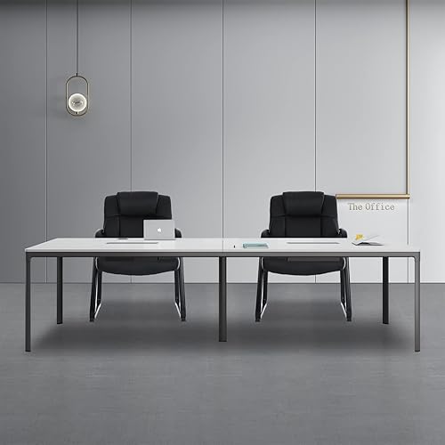 Miniatura 2 de CLATINA Silla de invitados resistente con reposabrazos acolchados y base de trineo, silla de recepción suave de cuero ejecutivo, capacidad de 400