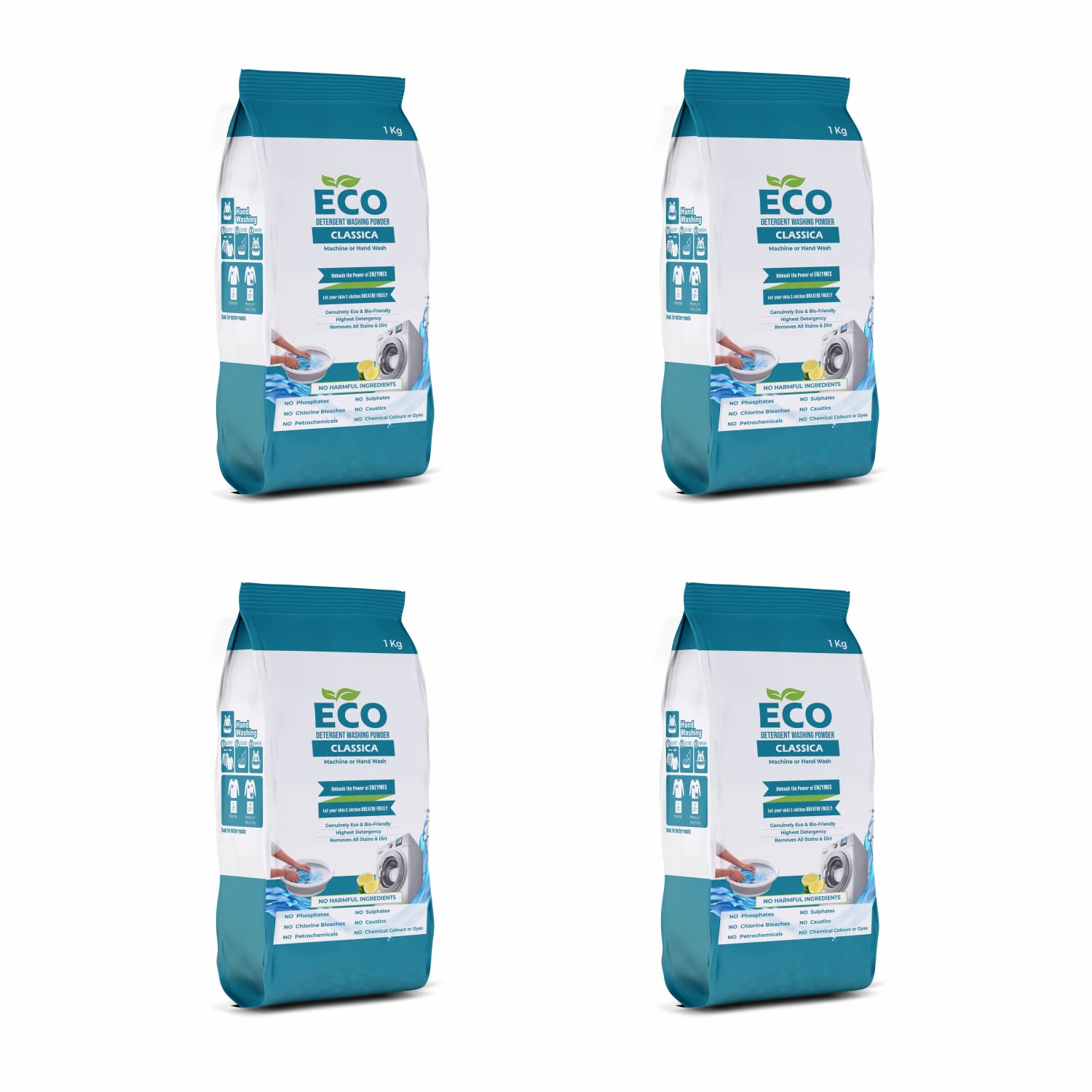 ECO Detergent Washing Powder No Harmful Ingredients | Laundry Detergent Powder for Front & Top Load (Clothmatica 4Kg) (B0BD8JN418) Amazon Price History, Amazon Price Tracker