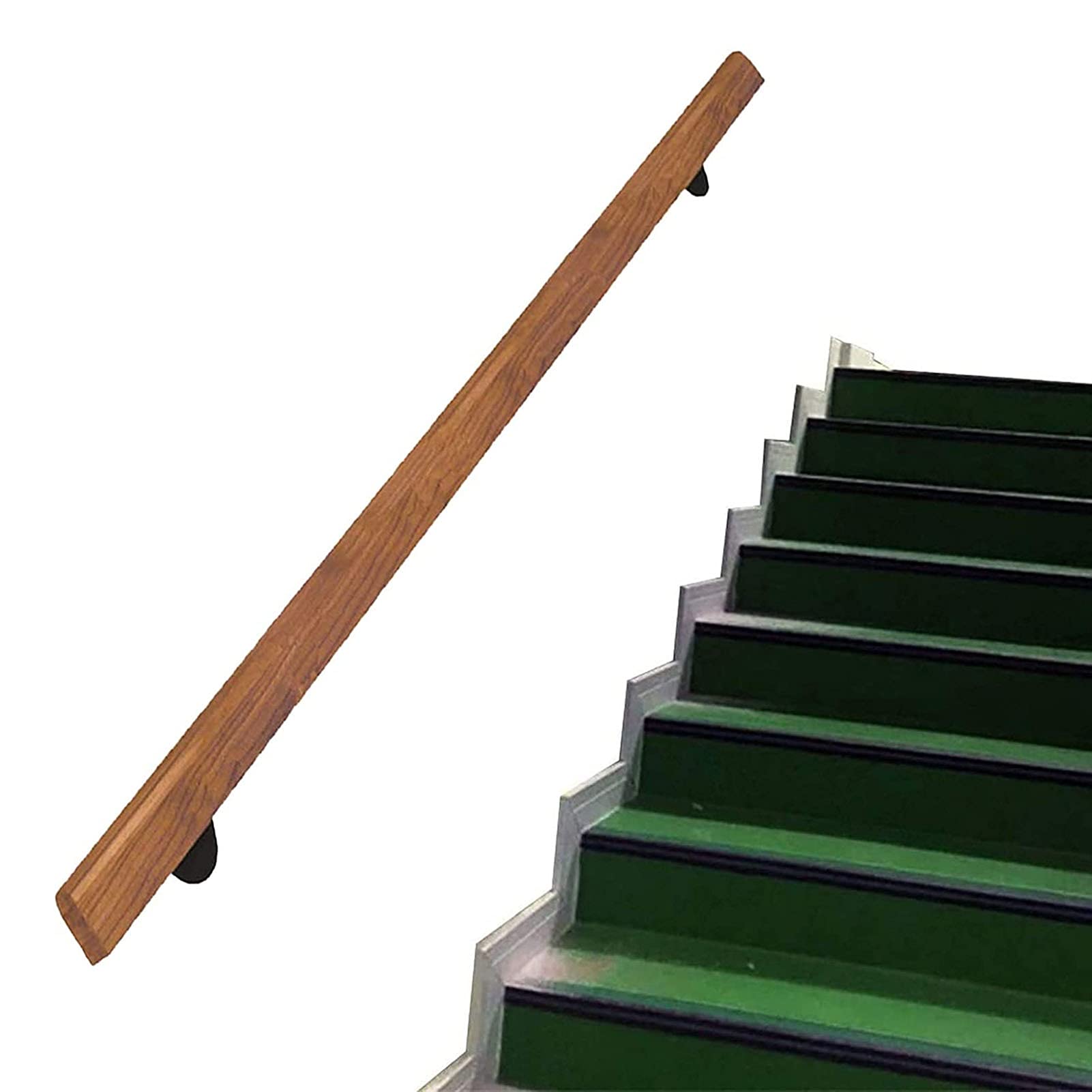 Main courante pour escalier intérieur en bois antidérapant barre de support murale