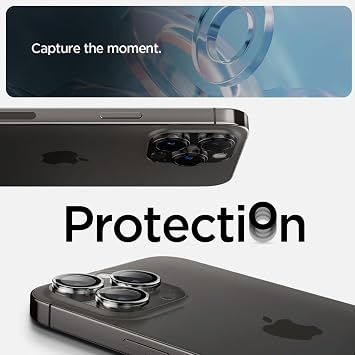 Spigen iPhone 17 Pro/Pro Max /16 Pro/Pro Max ile Uyumlu Kolay Kurulum Kamera Lens Camı Koruyucu GLAS.tR EZ Fit Optik Pro (2 Adet) Şeffaf - AGL06914 (Spigen TR Garantili)