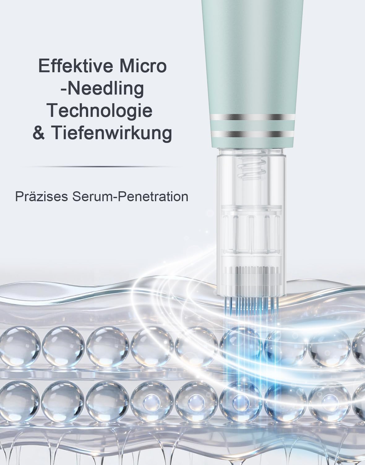 Professionelles elektrisches Dermapen-Set | LCD-Display | 5 Geschwindigkeitsstufen | 24 Ersatznadeln | Microneedling-Gerät für Zuhause & Kosmetikstudio | Elektrischer Dermapen für Hautpflege, 12-Pin, 36-Pin & Nano Kartuschen, gleichmäßiger Motorlauf, ergo